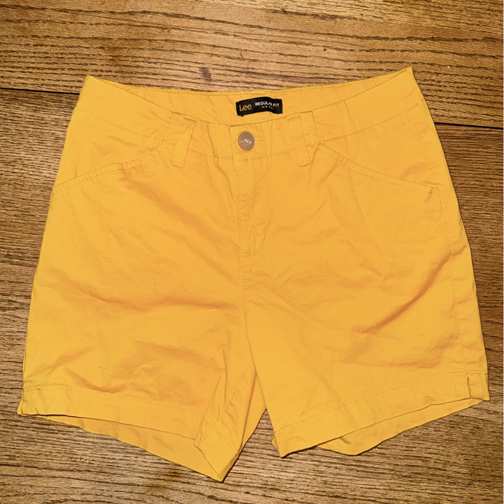 Lee Mustard Yellow Shorts